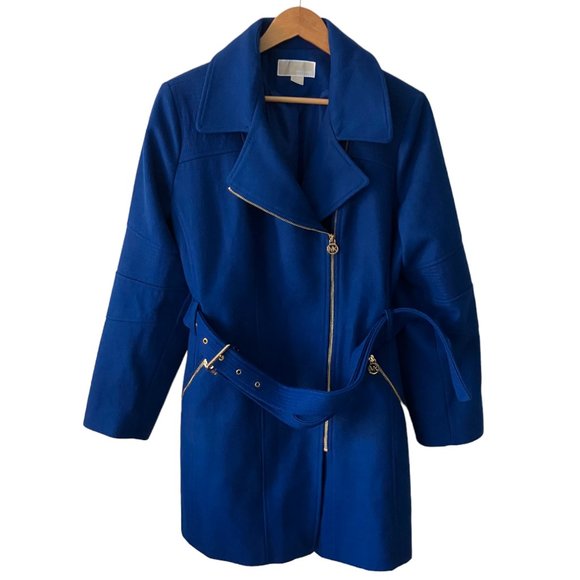 MICHAEL Michael Kors Jackets & Blazers - MICHAEL Michael Kors Royal Blue Trenchcoat